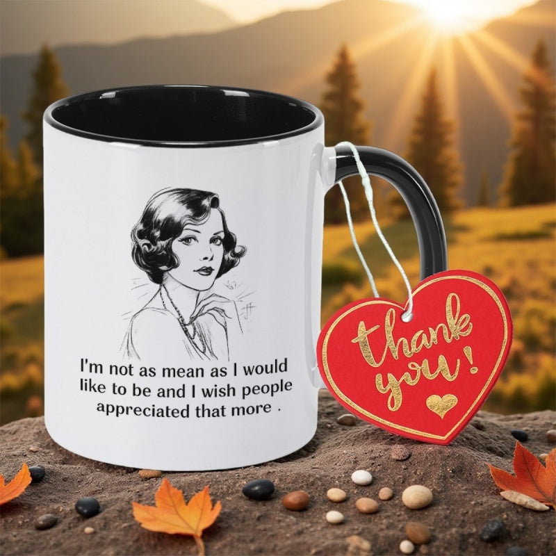 Tailorly Black Accent 11 oz Mug - quote