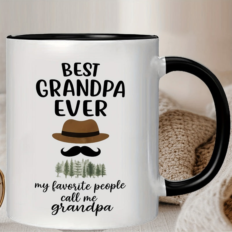 Tailorly Black Accent 11 oz Mug - classic family photo style pattern