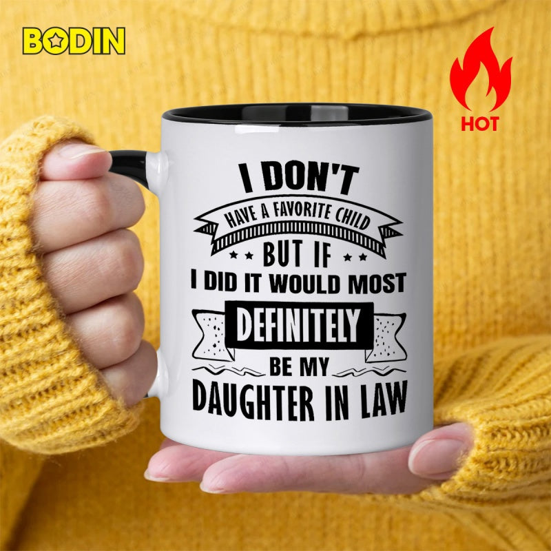 Tailorly Black Accent 11 oz Mug - humor text