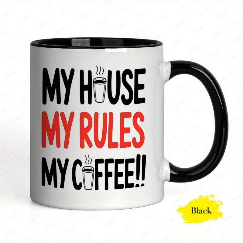 Tailorly Black Accent 11 oz Mug - humorous text