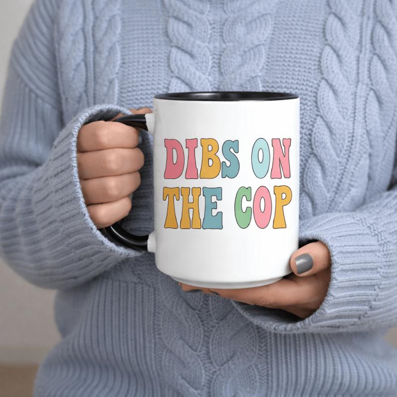 Tailorly Black Accent 11 oz Mug - retro groovy print