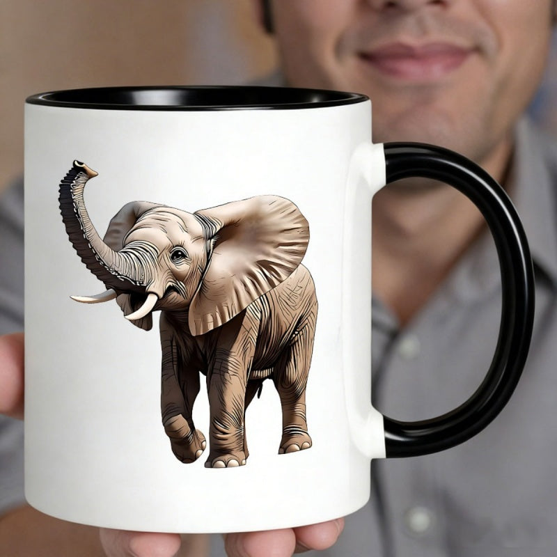 Tailorly Black Accent 11 oz Mug - hand drawn modern