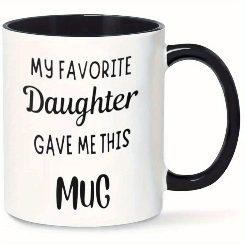 Tailorly Black Accent 11 oz Mug - daughter gave me text