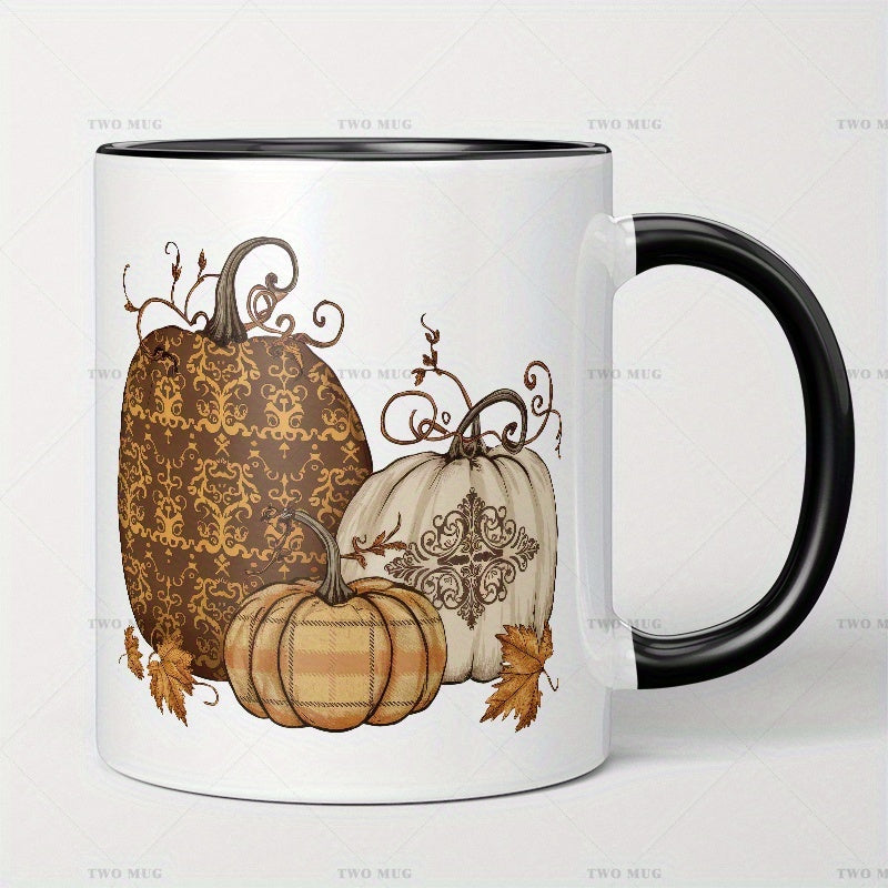Tailorly Black Accent 11 oz Mug - pumpkin