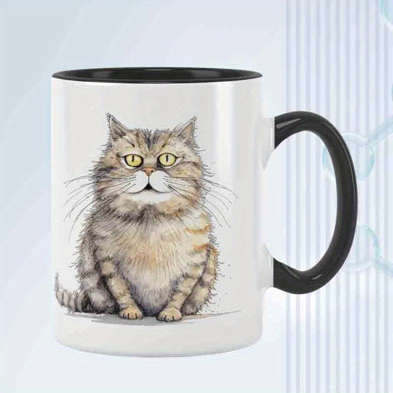 Tailorly Black Accent 11 oz Mug - chubby long haired character