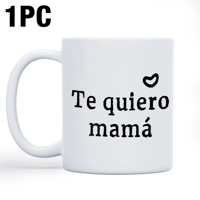 Tailorly White Ceramic 11 oz Mug - Simple Hand Drawn Minimalist Heart Symbol On