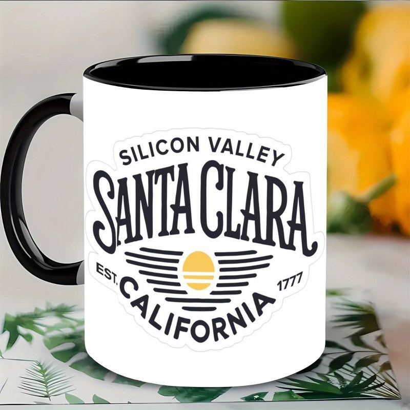 Tailorly Black Accent 11 oz Mug - 1pc graphic print for home and and vacation christmas new year thanksgiving tumbler local warehouse gifts for