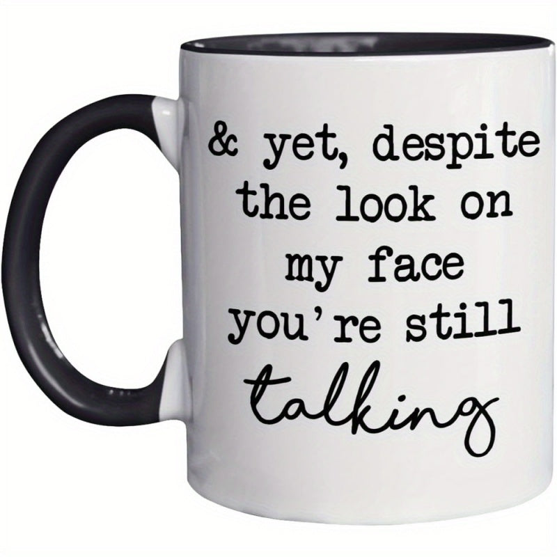 Tailorly Black Accent 11 oz Mug - 1pc mug for colleagues friends the on while youre still ceramic coffee mugs gifts for employees work