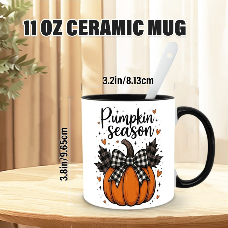 Tailorly Black Accent 11 oz Mug - printed pattern