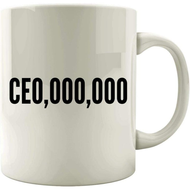 Tailorly White Ceramic 11 oz Mug - Ceo 000 000 Minimalist Bold Black Typography On Polished Mug