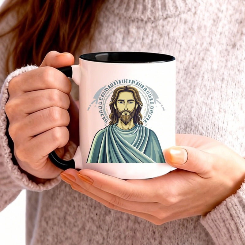 Tailorly Black Accent 11 oz Mug - 11oz coffee mug featuring an with a and robe suitable for home decor office use making it a thoughtful gift