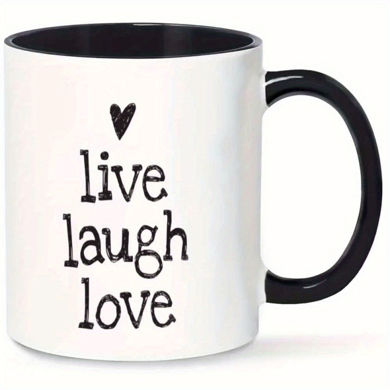 Tailorly Black Accent 11 oz Mug - 1pc of a mug featuring and _446643ec48034deea7e7fd1374aa76e0
