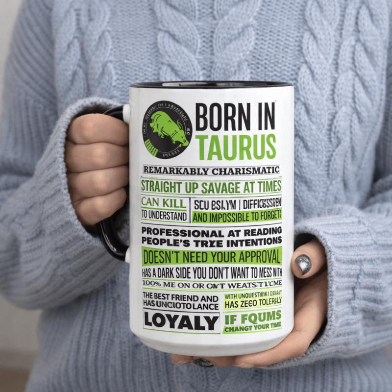 Tailorly Black Accent 11 oz Mug - 11oz ceramic mug featuring a unique for born individuals and friends engineers and camping trips in a gift