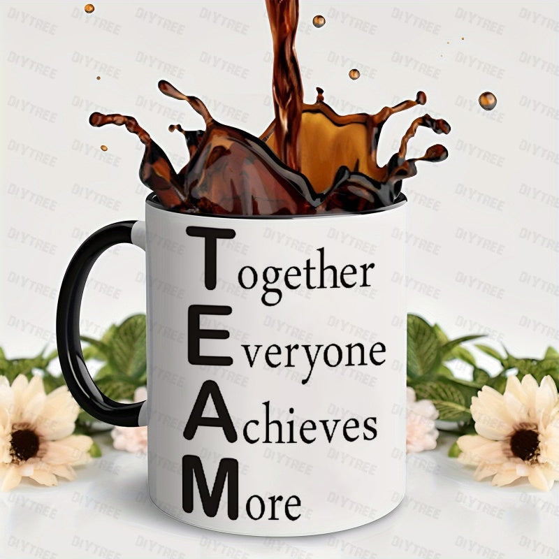Tailorly Black Accent 11 oz Mug - team everyone achie