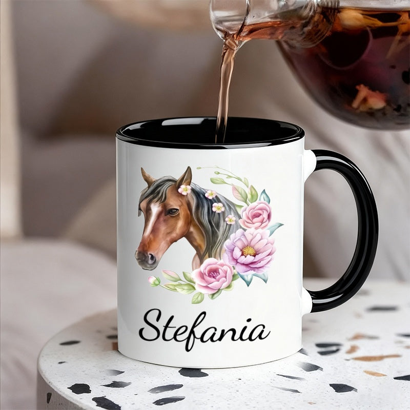Tailorly Black Accent 11 oz Mug - animal theme