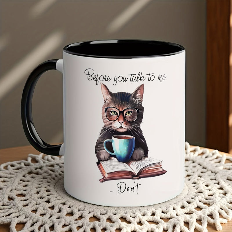 Tailorly Black Accent 11 oz Mug - funny pattern