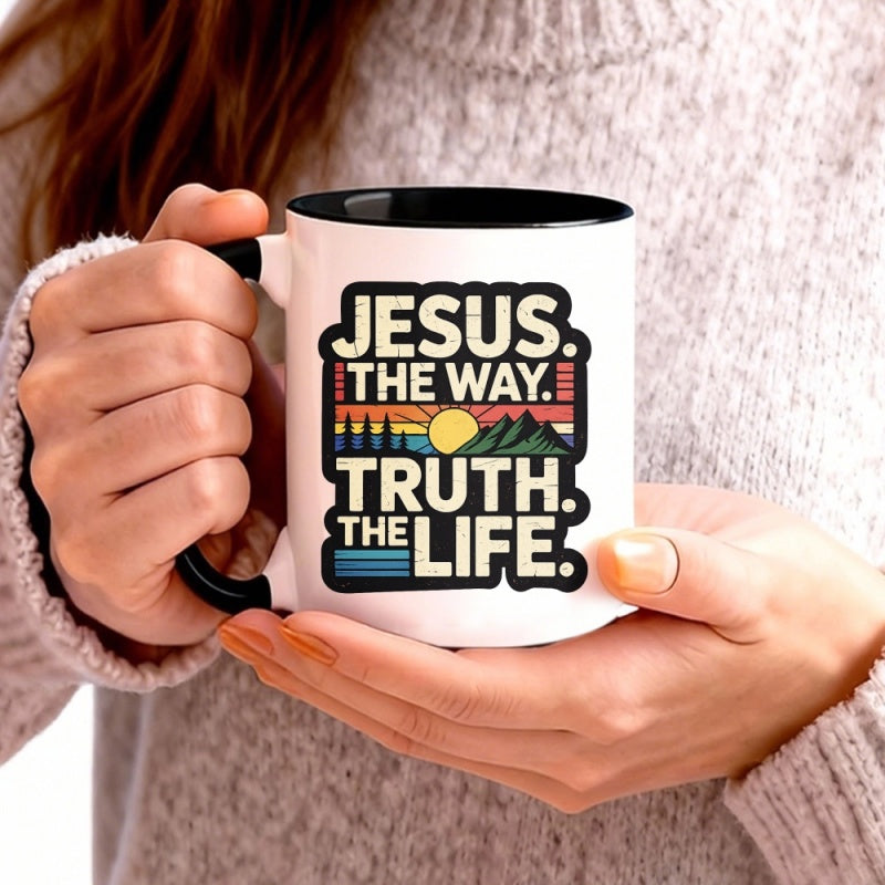 Tailorly Black Accent 11 oz Mug - the way truth