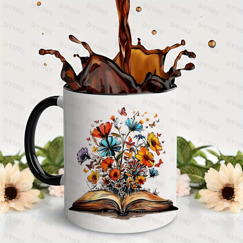 Tailorly Black Accent 11 oz Mug - bouquet