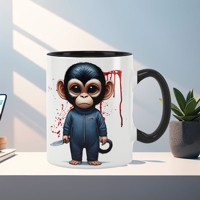 Tailorly Black Accent 11 oz Mug - humorous cute single sided print