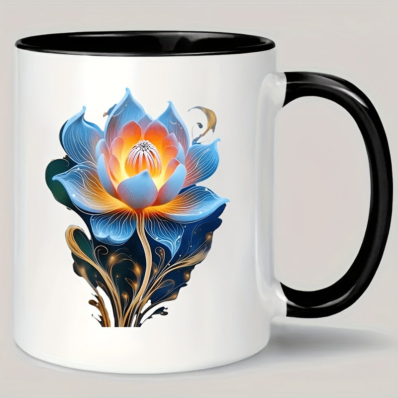 Tailorly Black Accent 11 oz Mug - vibrant colorful abstract design