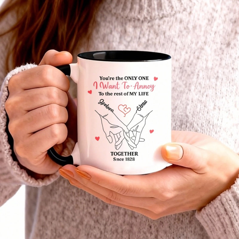 Tailorly Black Accent 11 oz Mug - youre i want to to of my life