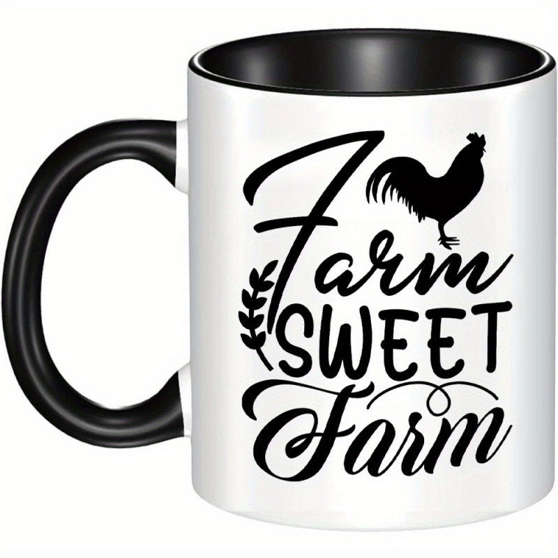 Tailorly Black Accent 11 oz Mug - farm