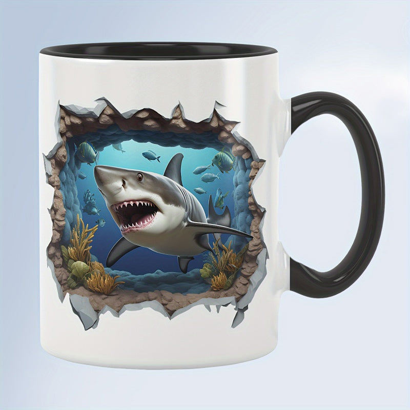 Tailorly Black Accent 11 oz Mug - breaking wall design