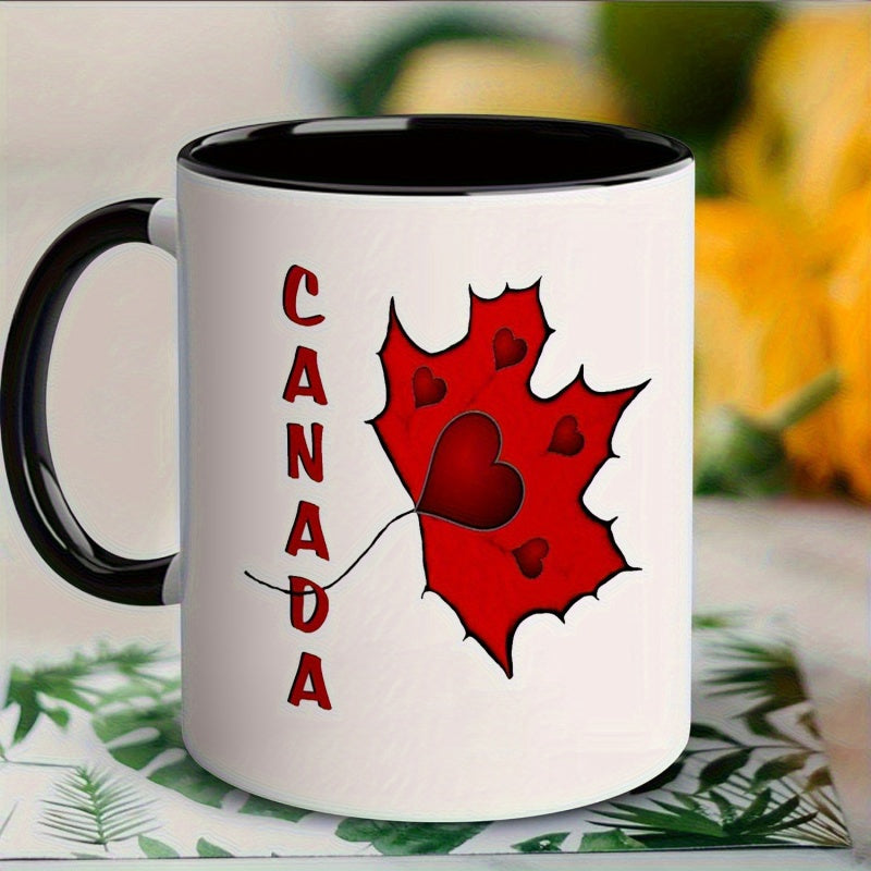 Tailorly Black Accent 11 oz Mug - maple design