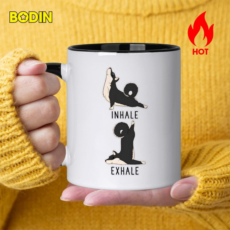 Tailorly Black Accent 11 oz Mug - shih tzu dog