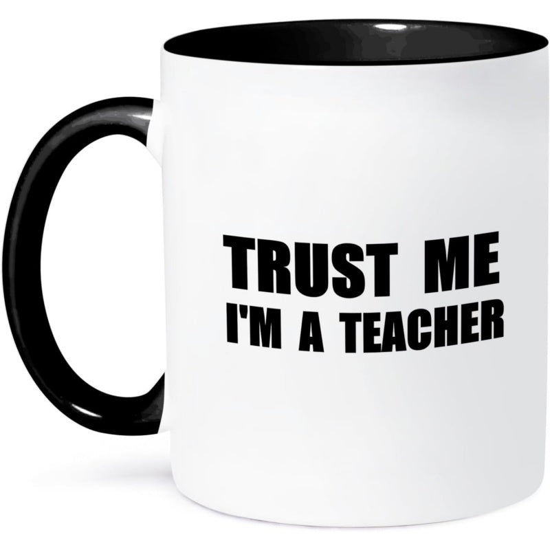 Tailorly Black Accent 11 oz Mug - me im a therapist humor funny two tone 11 oz_ef9220bba12249f9bc4dad755a441253