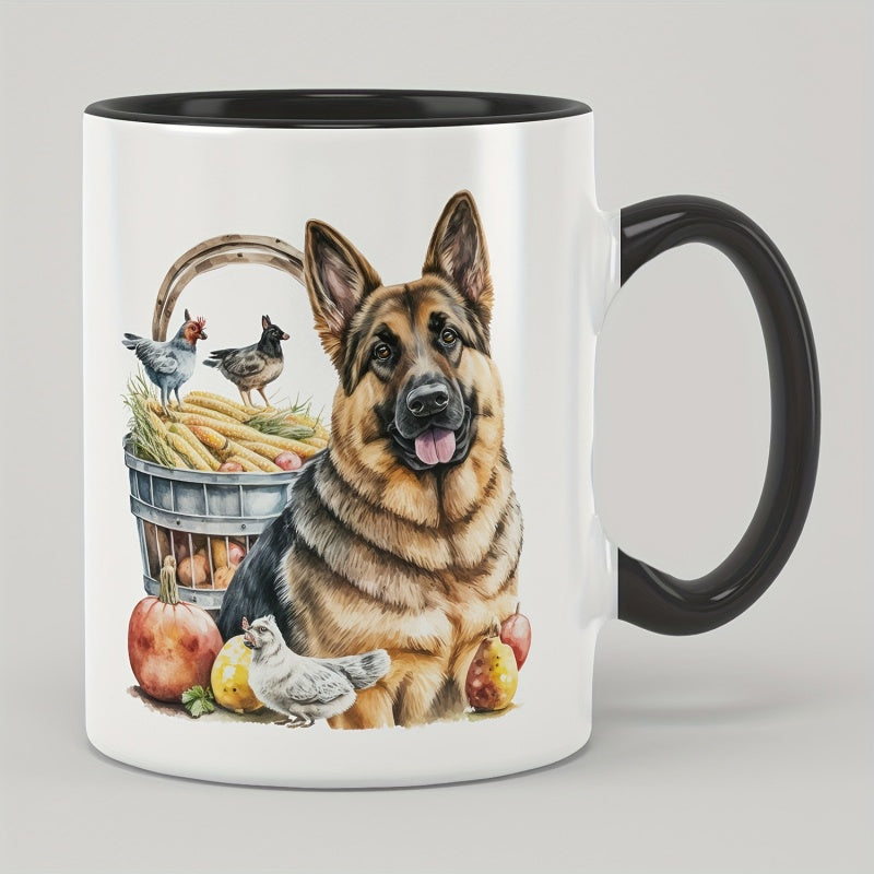 Tailorly Black Accent 11 oz Mug - coffee water quirky cute gift text