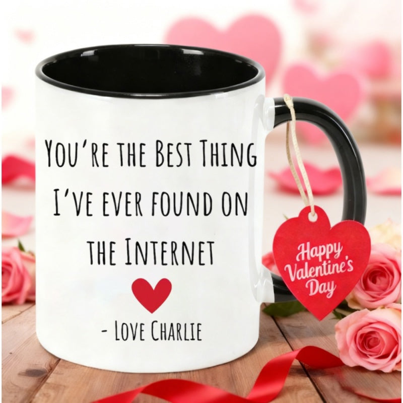 Tailorly Black Accent 11 oz Mug - you're the best thing