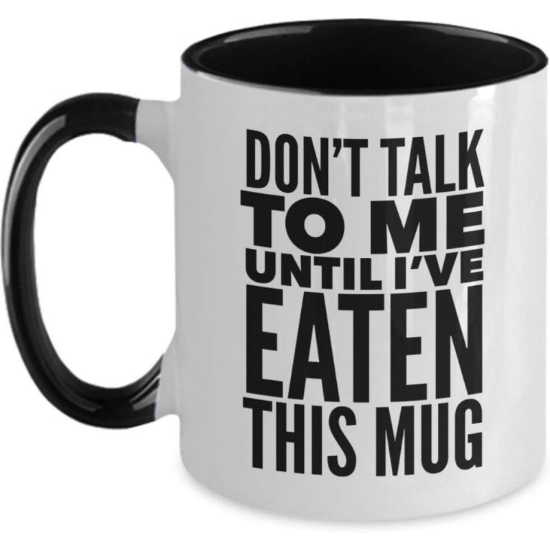 Tailorly Black Accent 11 oz Mug - funny sarcastic text "i ve this"