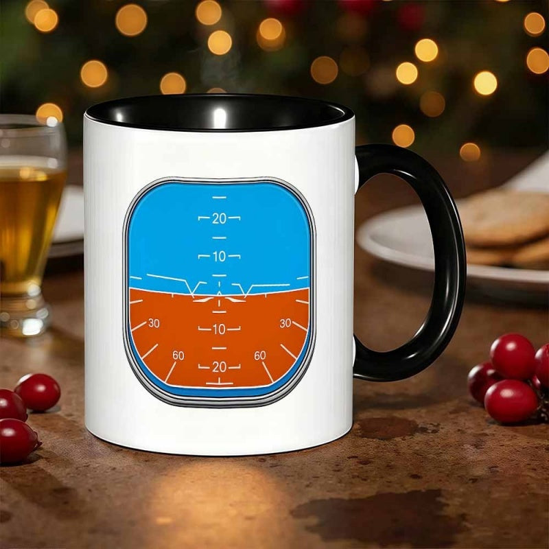 Tailorly Black Accent 11 oz Mug - 1pc field 11oz360ml ceramic mug suitable for coffee mug birthday gifts tea cup cheap mugs funny is a perfect gift