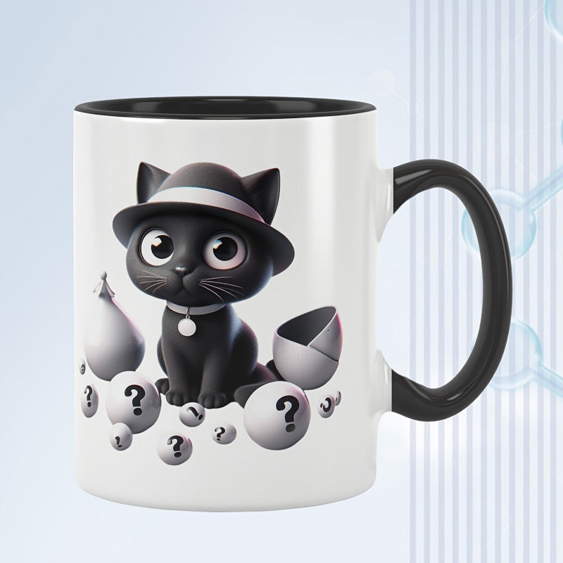 Tailorly Black Accent 11 oz Mug - fun happy black