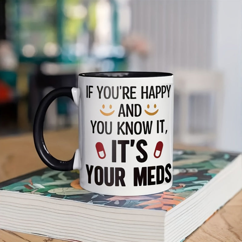 Tailorly Black Accent 11 oz Mug - satirical quotes
