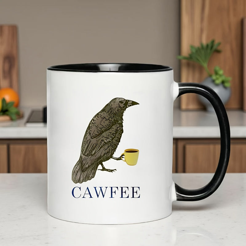 Tailorly Black Accent 11 oz Mug - a and a quirky coffee cup