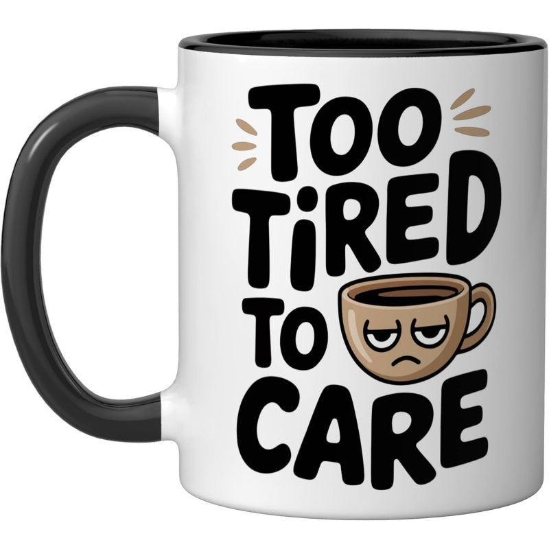 Tailorly Black Accent 11 oz Mug - black and white heart pattern