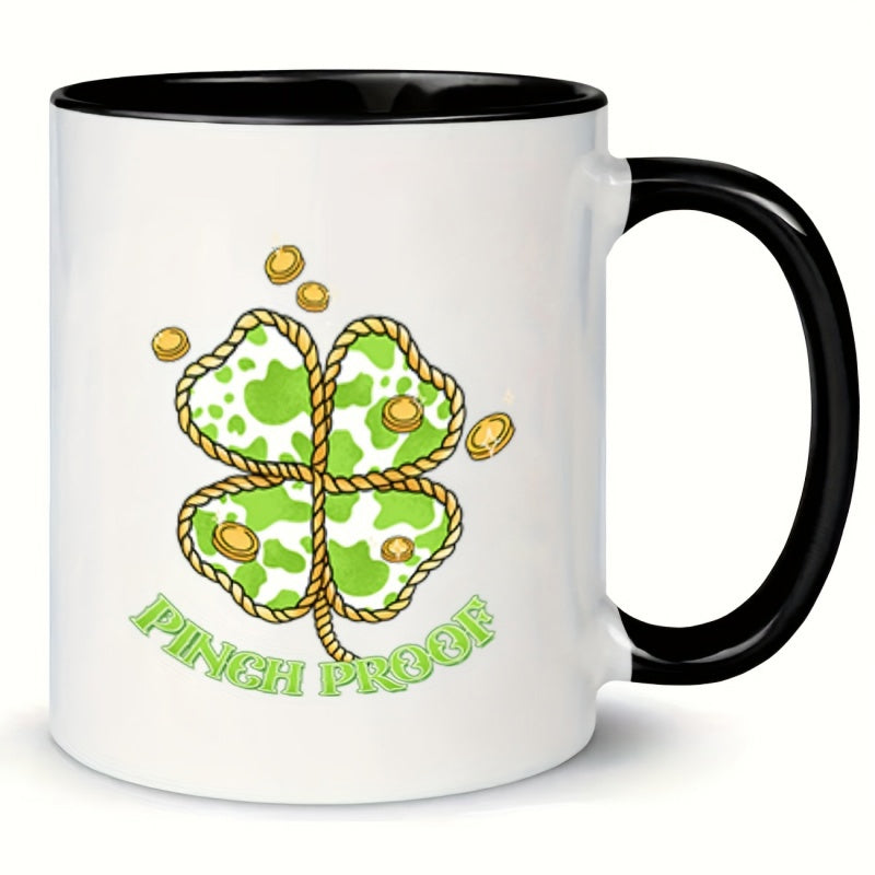 Tailorly Black Accent 11 oz Mug - western st patricks day design