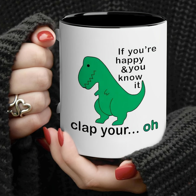 Tailorly Black Accent 11 oz Mug - cartoon printed