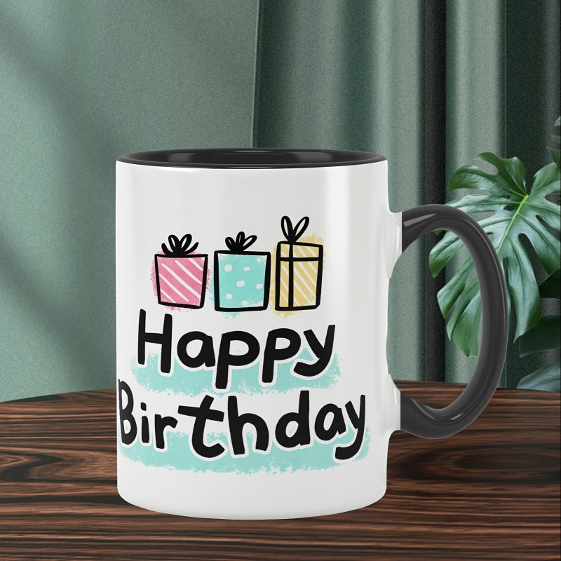 Tailorly Black Accent 11 oz Mug - fun colorful valentines day design