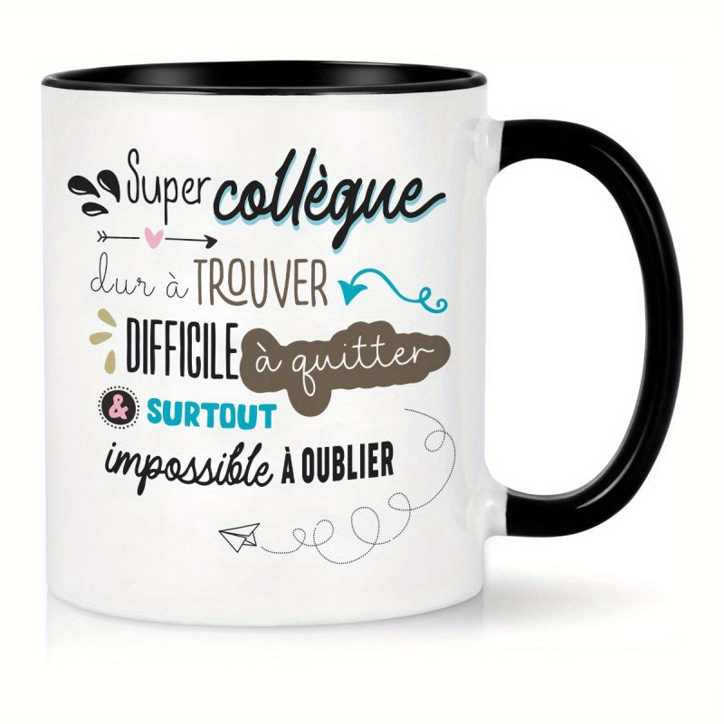 Tailorly Black Accent 11 oz Mug - french inspired design
