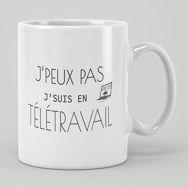 Tailorly White Ceramic 11 oz Mug - Minimalist Black Line Sketch Of A Portable Computing Device Laptop