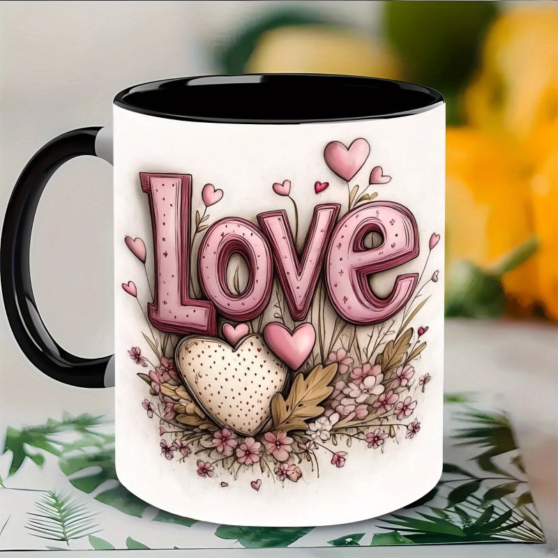Tailorly Black Accent 11 oz Mug - heart