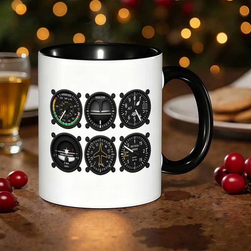 Tailorly Black Accent 11 oz Mug - this unique ceramic mug with a capacity of 11oz 360ml is a fun and affordable gift option for occasions like mothers