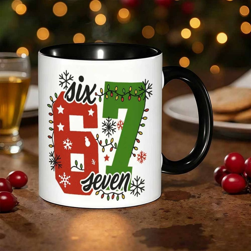 Tailorly Black Accent 11 oz Mug - 1pc novelty mug coffee cup juice cup 11oz360ml fun giftsuitable for coffee mug afternoon tea cup tea cup funny coffee