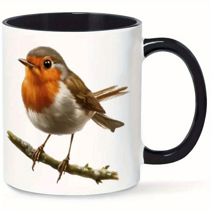 Tailorly Black Accent 11 oz Mug - robin
