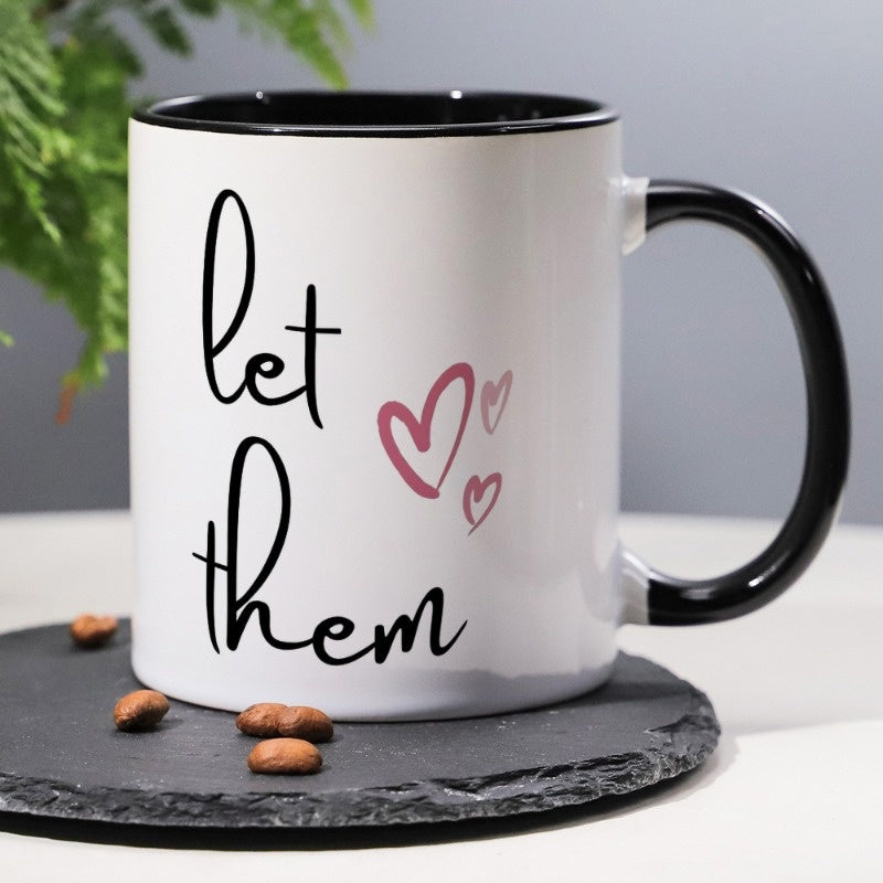 Tailorly Black Accent 11 oz Mug - humorous and funny slogan coffee mug text