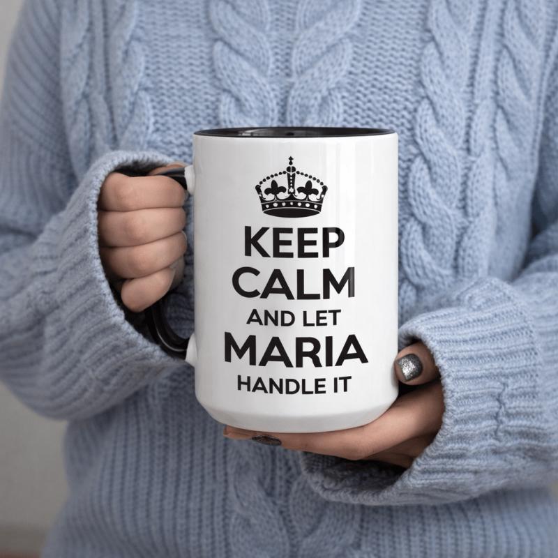 Tailorly Black Accent 11 oz Mug - maria