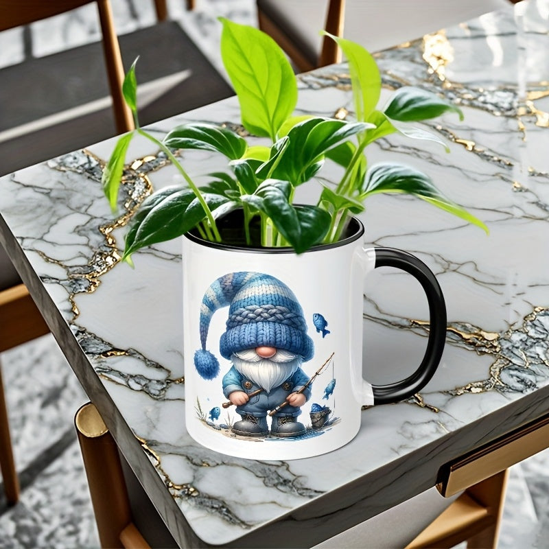 Tailorly Black Accent 11 oz Mug - 11 transfer ceramic mug double sided pattern coffee cup humorous funny cute trendy water bottle for friends parents